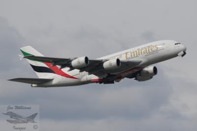 Image of aircraft registration A6-EDI - A A380-861 operated by Emirates