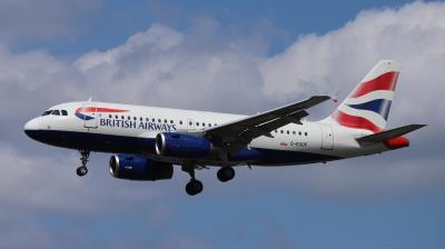 Image of aircraft registration G-EUOF - A A319-131 operated by British Airways