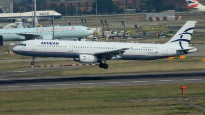 Image of aircraft registration SX-DVZ - A A321-231 operated by Aegean Airlines
