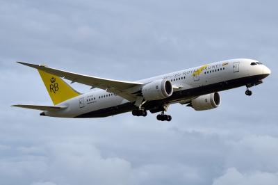 Image of aircraft registration V8-DLB - A 787-8 Dreamliner operated by Royal Brunei Airlines