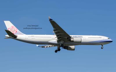 Image of aircraft registration B-18307 - A A330-302 operated by China Airlines