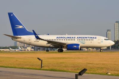 Photo of aircraft LV-CAP operated by Aerolineas Argentinas