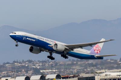 Image of aircraft registration B-18007 - A 777-309(ER) operated by China Airlines