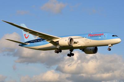 Image of aircraft registration G-TUIB - A 787-8 Dreamliner operated by Thomson Airways