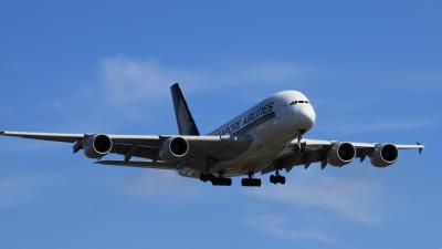 Image of aircraft registration 9V-SKL - A A380-841 operated by Singapore Airlines