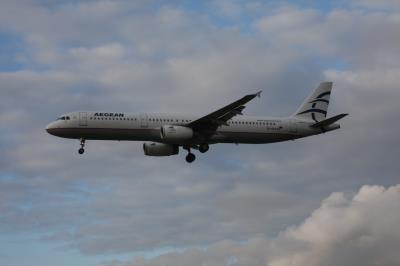 Image of aircraft registration SX-DGA - A A321-231 operated by Aegean Airlines
