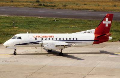 Photo of aircraft HB-AHF operated by Crossair