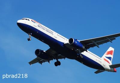 Image of aircraft registration G-EUXM - A A321-231 operated by British Airways