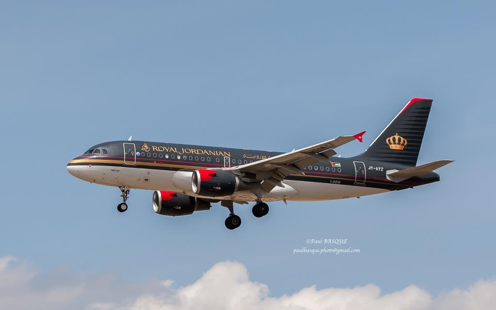 Photo of aircraft JY-AYZ operated by Royal Jordanian