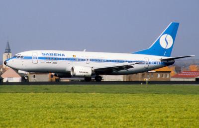 Image of aircraft registration OO-SDY - A 737-329 operated by Sabena