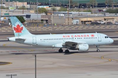 Image of aircraft registration C-FYJI - A A319-113 operated by Air Canada