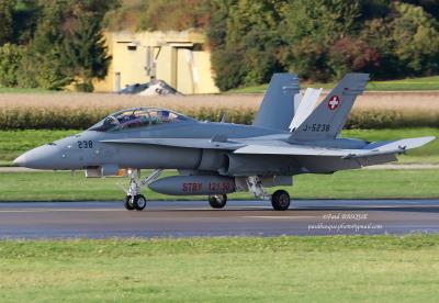 Image of aircraft registration J-5238 - A FA-18D Hornet operated by Swiss Air Force