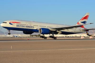 Image of aircraft registration G-YMME - A 777-236(ER) operated by British Airways