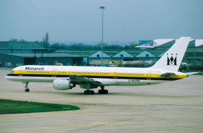 Image of aircraft registration G-MONB - A 757-2T7 operated by Monarch Airlines