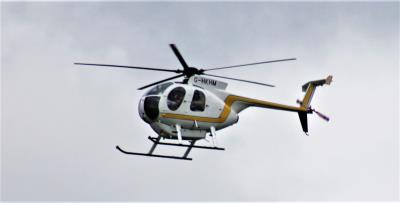 Image of aircraft registration G-HKHM - A Hughes 369D operated by HQ Aviation Ltd