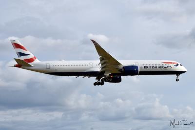 Image of aircraft registration G-XWBC - A A350-1041 operated by British Airways