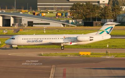 Image of aircraft registration D-AOLG - A Fokker 100 operated by Avanti Air