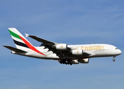 Image of aircraft registration A6-EDU - A A380-861 operated by Emirates