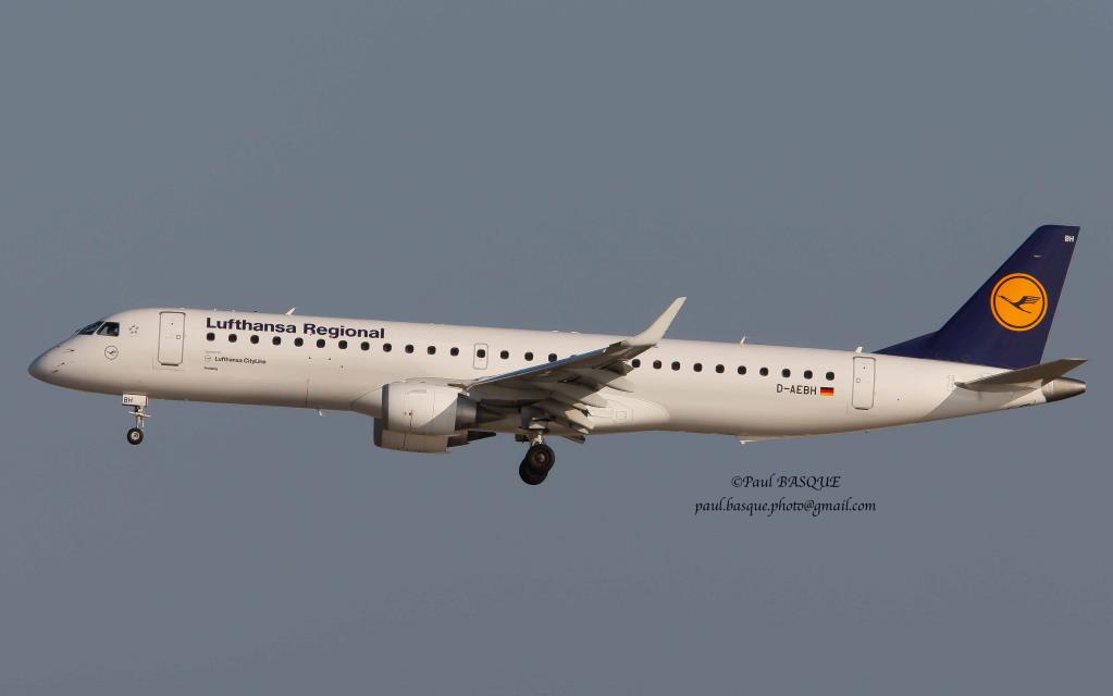 Photo of aircraft D-AEBH operated by Lufthansa Cityline