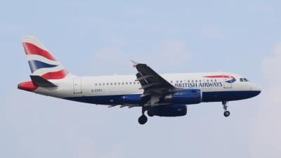 Image of aircraft registration G-EUPJ - A A319-131 operated by British Airways