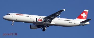 Image of aircraft registration HB-IOK - A A321-111 operated by Swiss