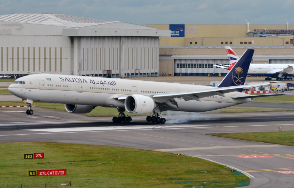 Photo of aircraft HZ-AK37 operated by Saudi Arabian Airlines