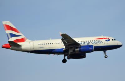 Image of aircraft registration G-EUPU - A A319-131 operated by British Airways