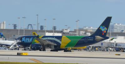 Image of aircraft registration PR-AIV - A A330-243 operated by AZUL Linhas Aereas Brasileiras