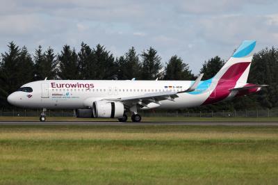 Photo of aircraft D-AENI operated by Eurowings