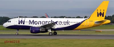 Image of aircraft registration G-OZBY - A A320-214 operated by Monarch Airlines