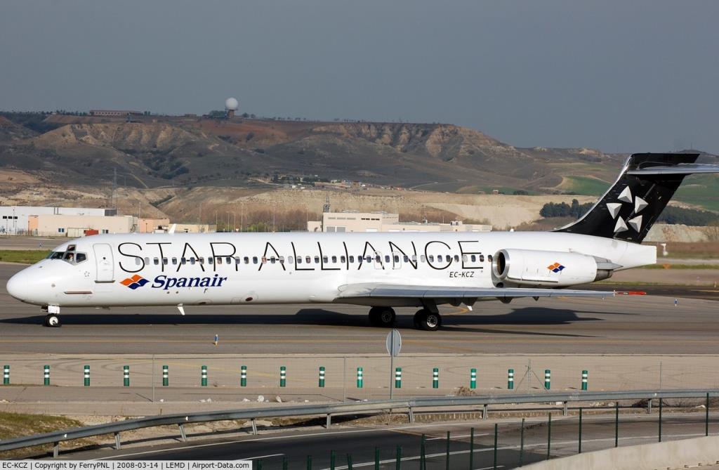 Photo of aircraft EC-KCZ operated by Spanair