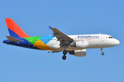 Photo of aircraft LZ-AOA operated by Eritrean Airlines