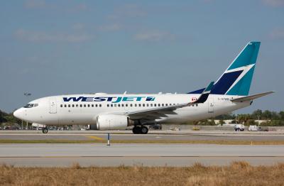 Photo of aircraft C-GTWS operated by WestJet
