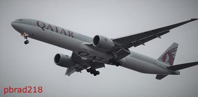 Image of aircraft registration A7-BAW - A 777-3DZ(ER) operated by Qatar Airways