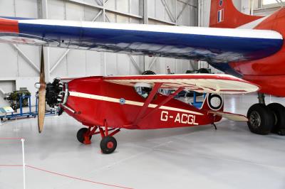 Image of aircraft registration G-ACGL - A Comper CLA-7-Swift operated by RAF Museum Cosford