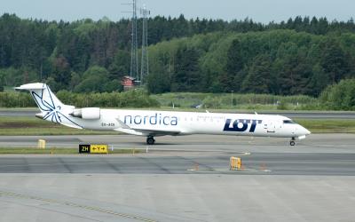 Image of aircraft registration ES-ACK - A CRJ-900-ER operated by Nordica