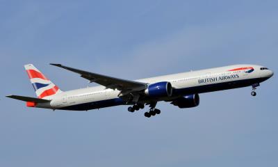 Image of aircraft registration G-STBD - A 777-36N(ER) operated by British Airways