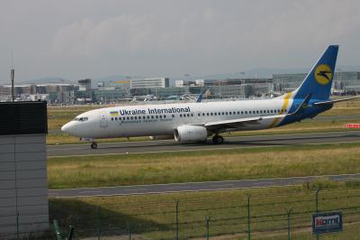 Image of aircraft registration UR-PSM - A 737-8FZ(WL) operated by Ukraine International Airlines
