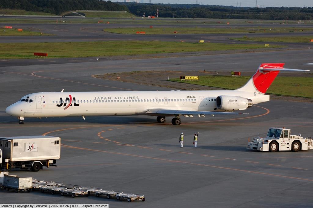 Photo of aircraft JA8029 operated by Japan Airlines