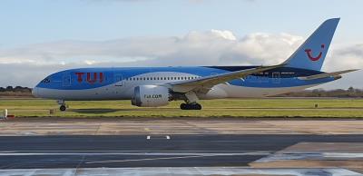 Image of aircraft registration G-TUIE - A 787-8 Dreamliner operated by TUI Airways