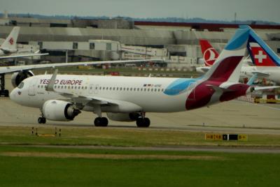 Photo of aircraft D-AENE operated by Eurowings