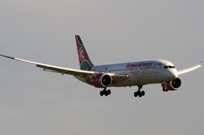 Image of aircraft registration 5Y-KZE - A 787-8 Dreamliner operated by Kenya Airways