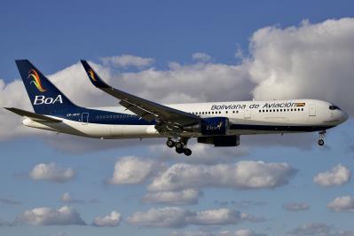 Image of aircraft registration CP-3017 - A 767-328(ER) operated by Boliviana de Aviacion (BoA)