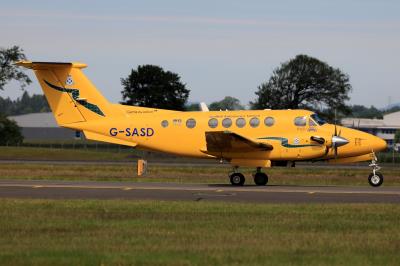 Image of aircraft registration G-SASD - A Super King Air-B200C operated by Gama Aviation