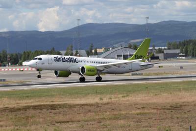 Image of aircraft registration YL-CSB - A A220-300 operated by Air Baltic