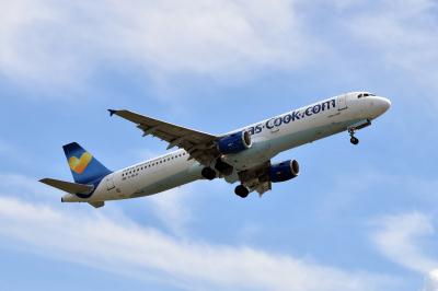 Image of aircraft registration G-DHJH - A A321-211 operated by Thomas Cook Airlines