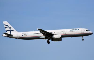 Image of aircraft registration SX-DVP - A A321-231 operated by Aegean Airlines