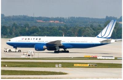 Image of aircraft registration N775UA - A 777-222 operated by United Airlines