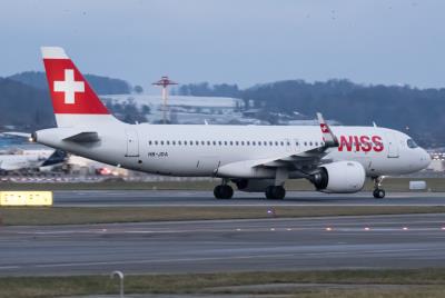 Photo of aircraft HB-JDA operated by Swiss