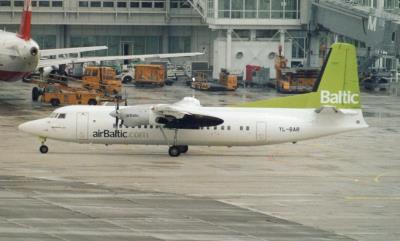 Image of aircraft registration YL-BAR - A Fokker 50 operated by Air Baltic